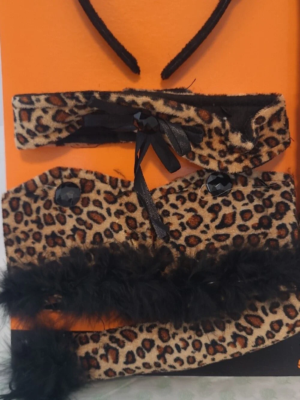 Kids Cheetah Costume Set - Leopard Print (Brown)